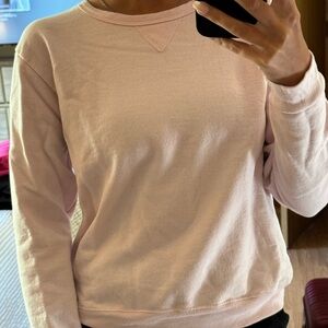 Small Hanes Light Pink Sweatshirt